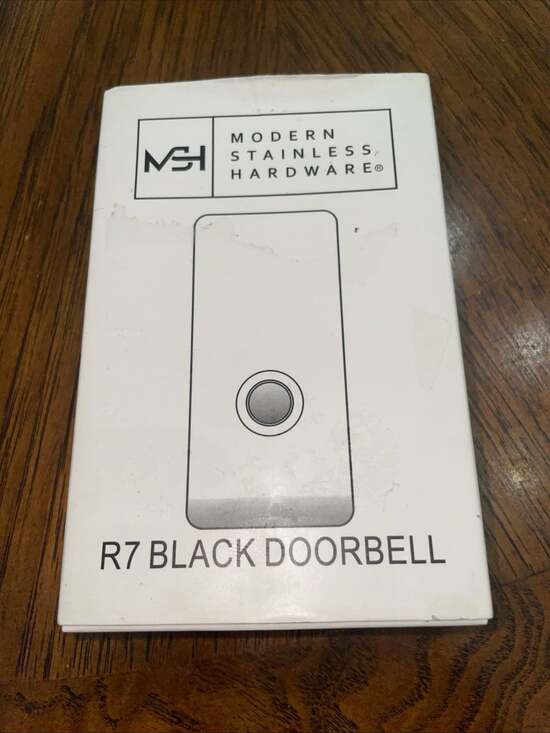 Modern Stainless Hardware Other - MSH Modern Stainless Hardware Model R7 Black Doorbells, R-Series Anodized Alumin